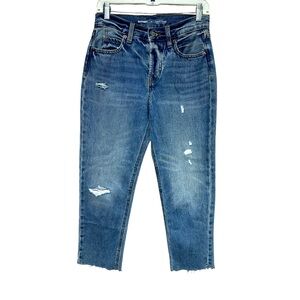 Old Navy Slouchy Straight OG Distressed Ankle Denim Size 0
